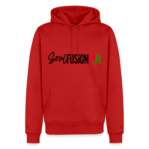 Men's Soul Fusioneer Black Motif, Premium Hoodie