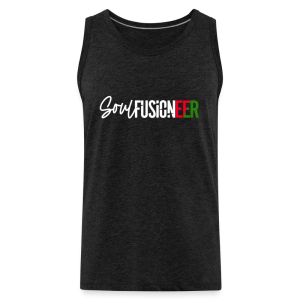 Men's Soul Fusioneer White Motif, Premium Premium Tank Top
