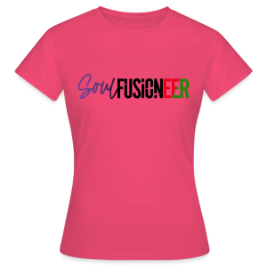 Women's Mauve Soul Fusioneers Black, Red, Green Motif T-Shirt