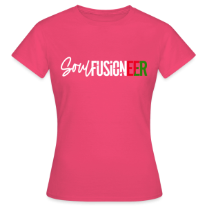 Women's Soul Fusioneers White, Red, Green Motif T-Shirt