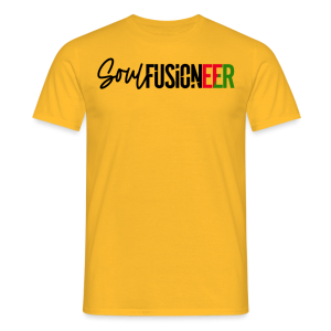 Men's Fusioneer White Motif Premium T-Shirt