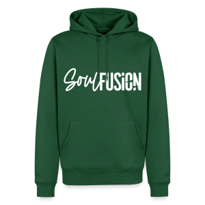 Men's Soul Fusion White Motif, Premium Hoodie