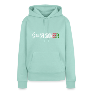 Women's Soul Fusioneer White Motif, Premium Hoodie